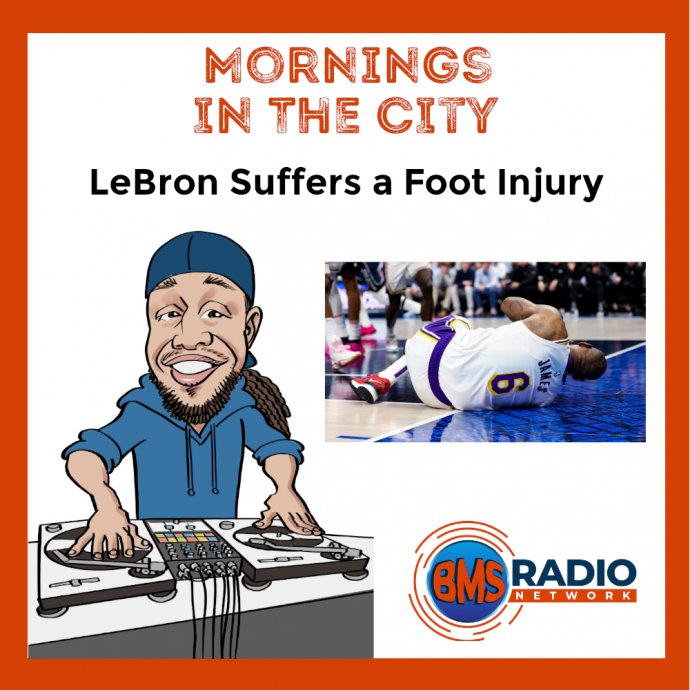LeBron Suffers a Foot Injury